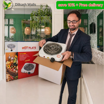 ⚡ Portable Electric Stove 1000W – Fast Heating Hot Plate | Mini Kitchen Cooker for Home, Hostel & Travel | Best Cooking Solution Pakistan